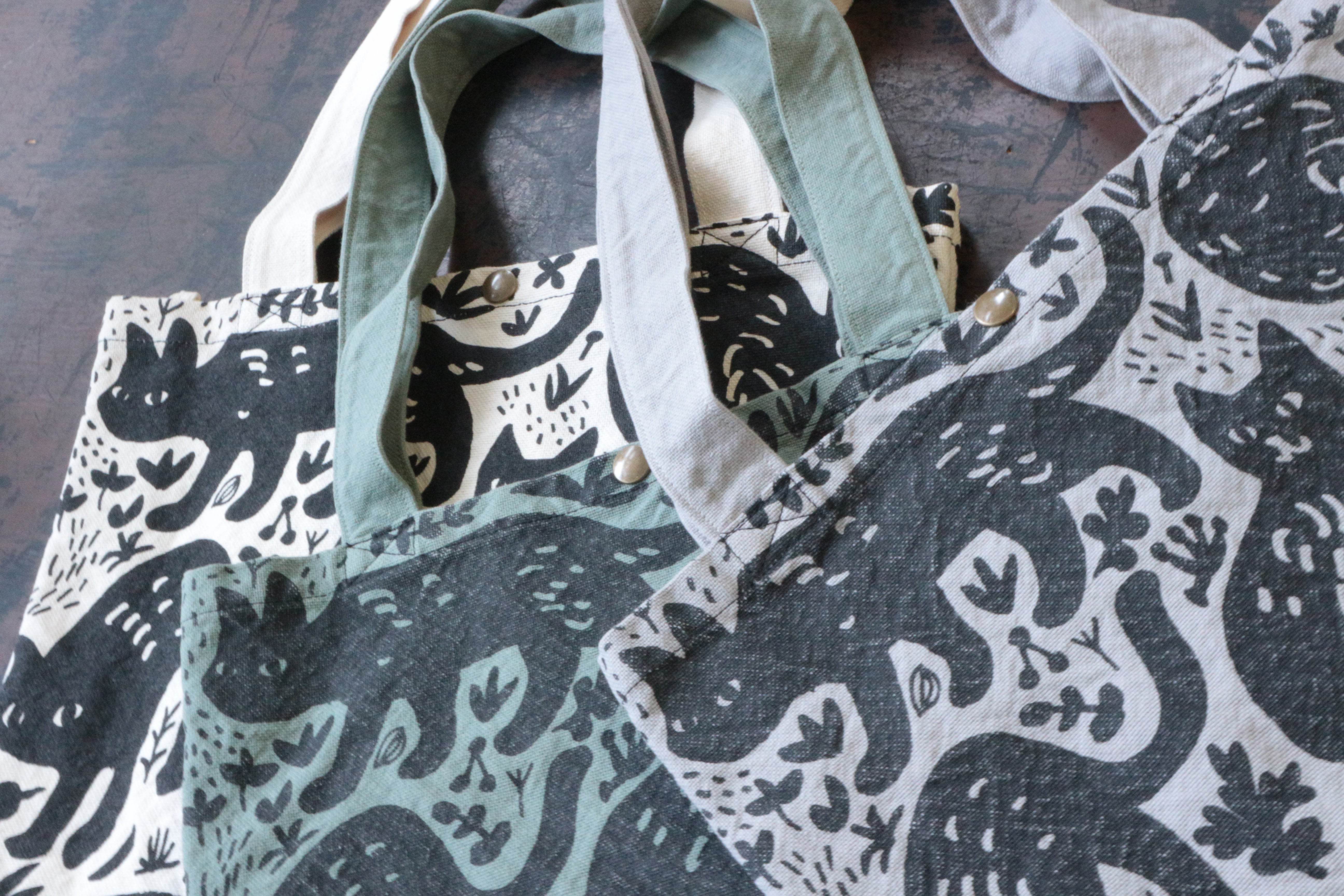 黒猫プリントバッグご予約のお礼