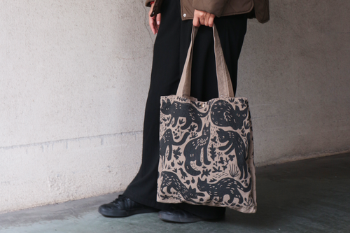 黒猫プリントバッグ予備在庫販売開始のお知らせ